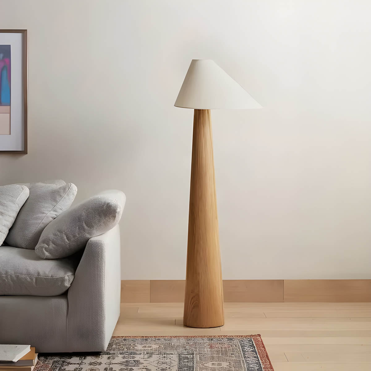 Bracken Form Wood Floor Lamp — gallery image 2