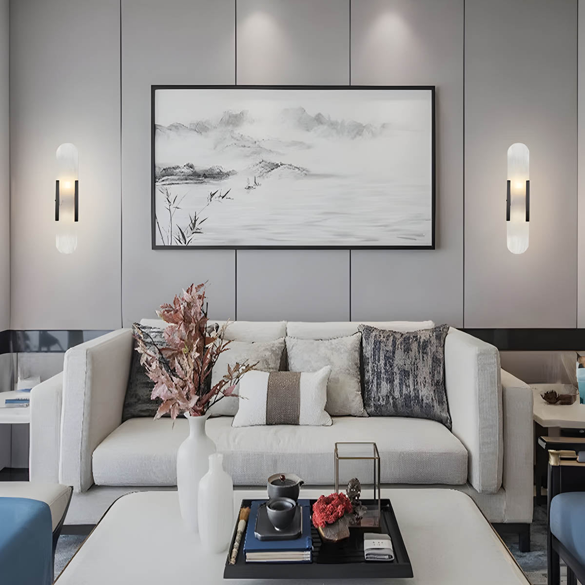 Hazel Form Marble Wall Sconce — gallery image 2