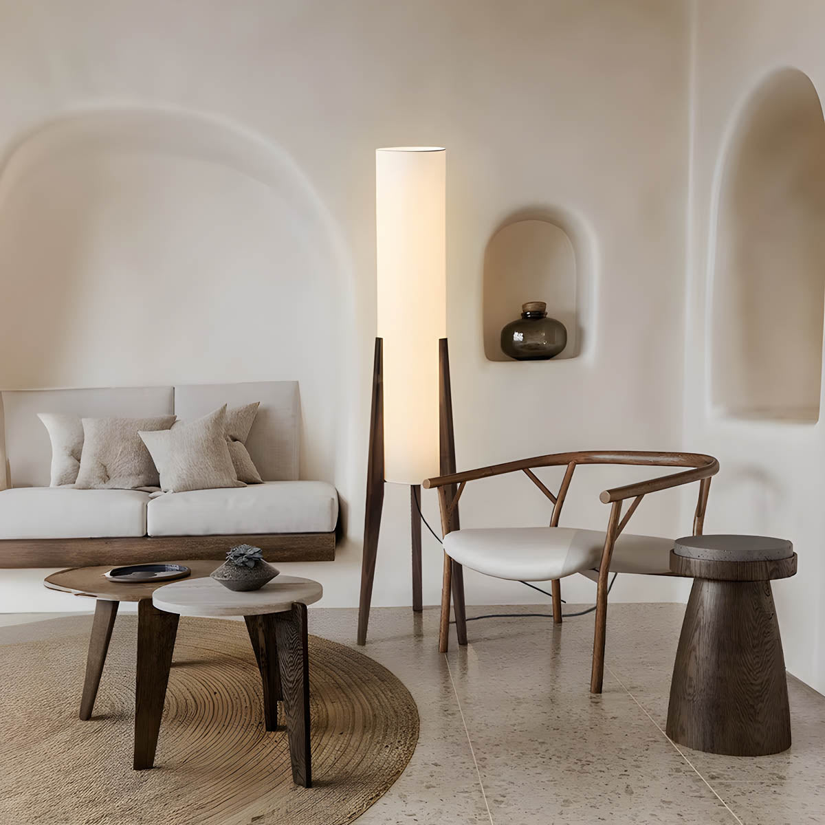 Thornfield Form Wood Floor Lamp — gallery image 2