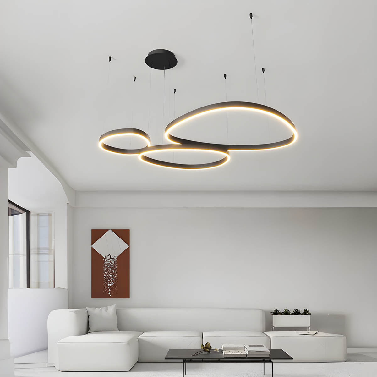 Woodford Form Aluminum Chandelier — gallery image 2