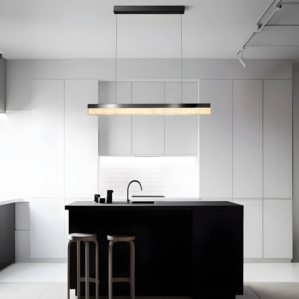 Alder Beam Resin Pendant Light — gallery image 2