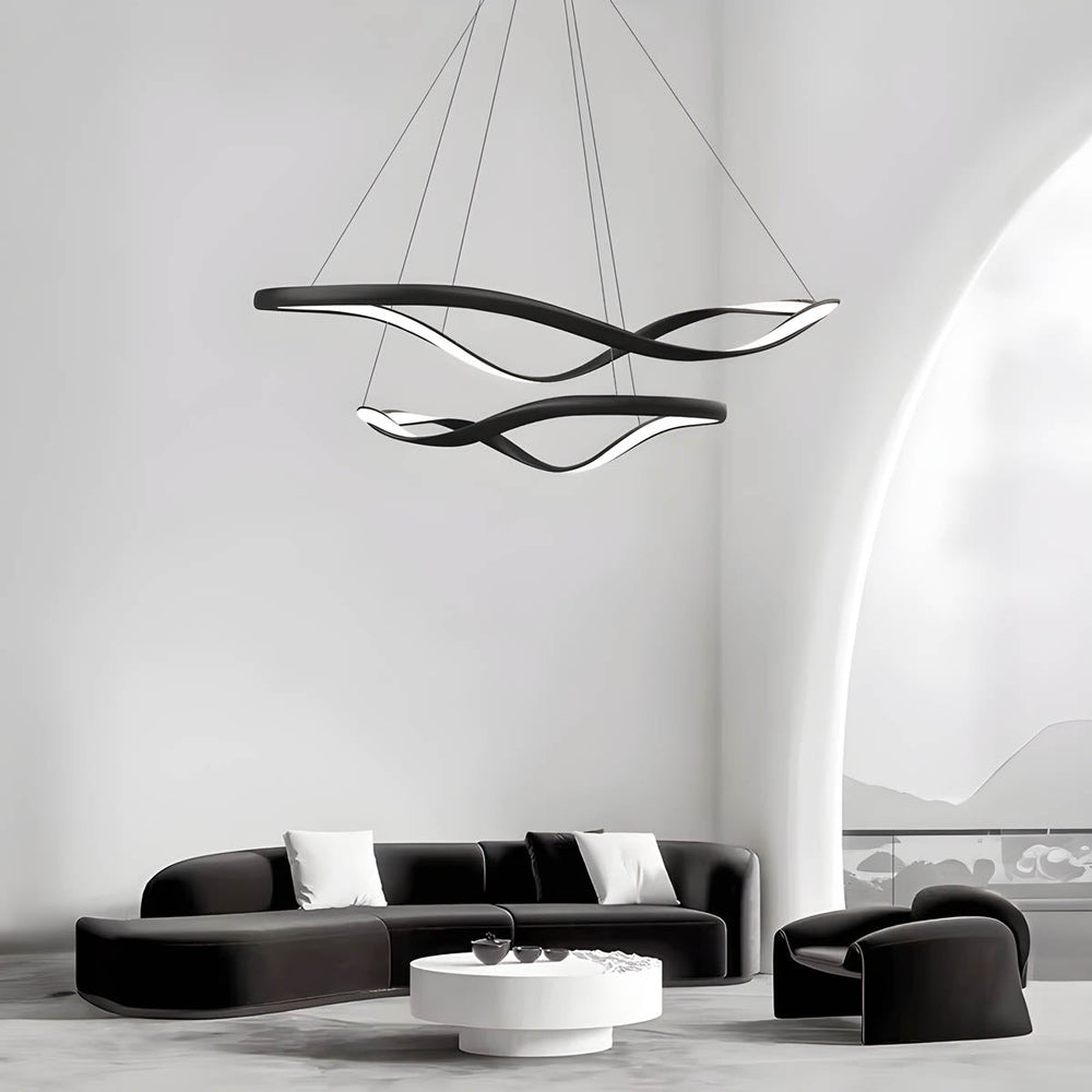 Rowan Beam Aluminum Chandelier — gallery image 4