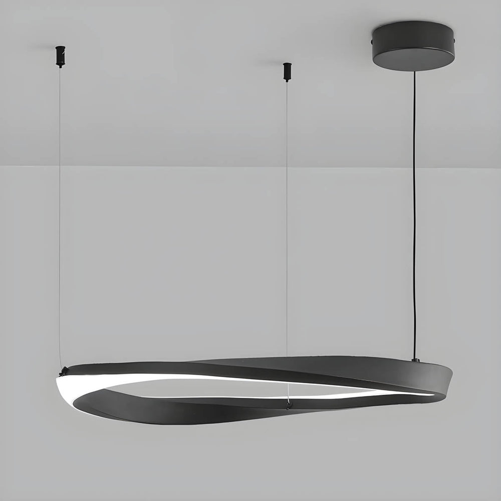 Reed Beam Acrylic Ring Chandelier — gallery image 4