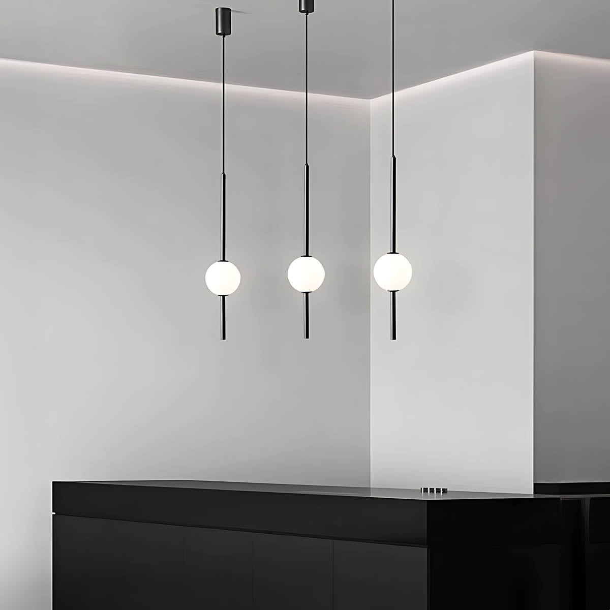Birch Beam Glass Pendant Light — gallery image 2