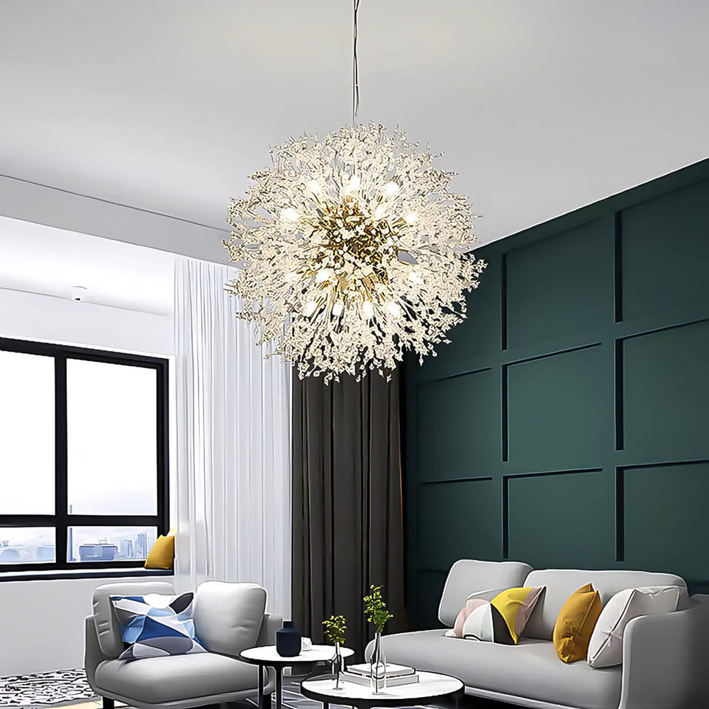 Fennel Beam Crystal Chandelier — gallery image 4