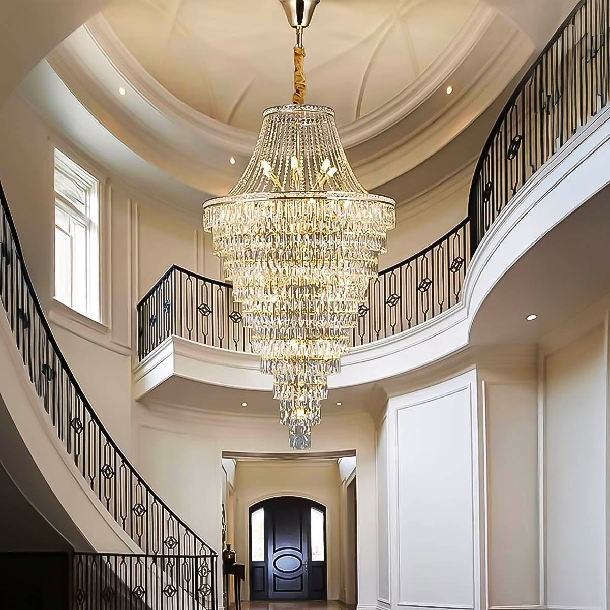 Haddon Beam Crystal Chandelier — gallery image 3