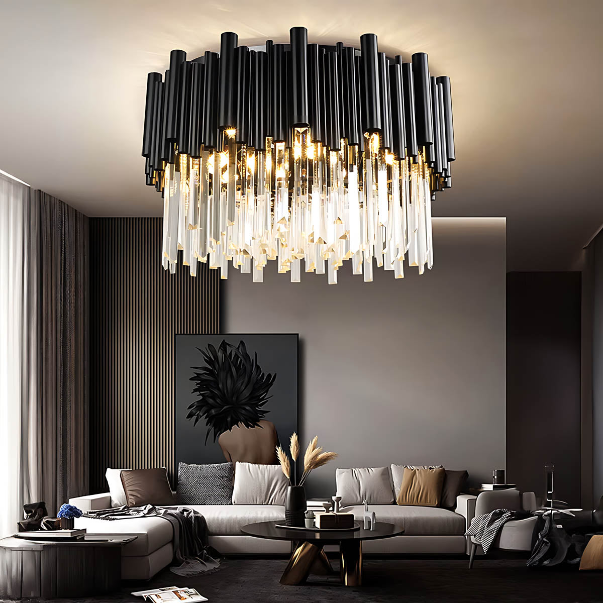 Briarwood Beam Crystal Chandelier — gallery image 2