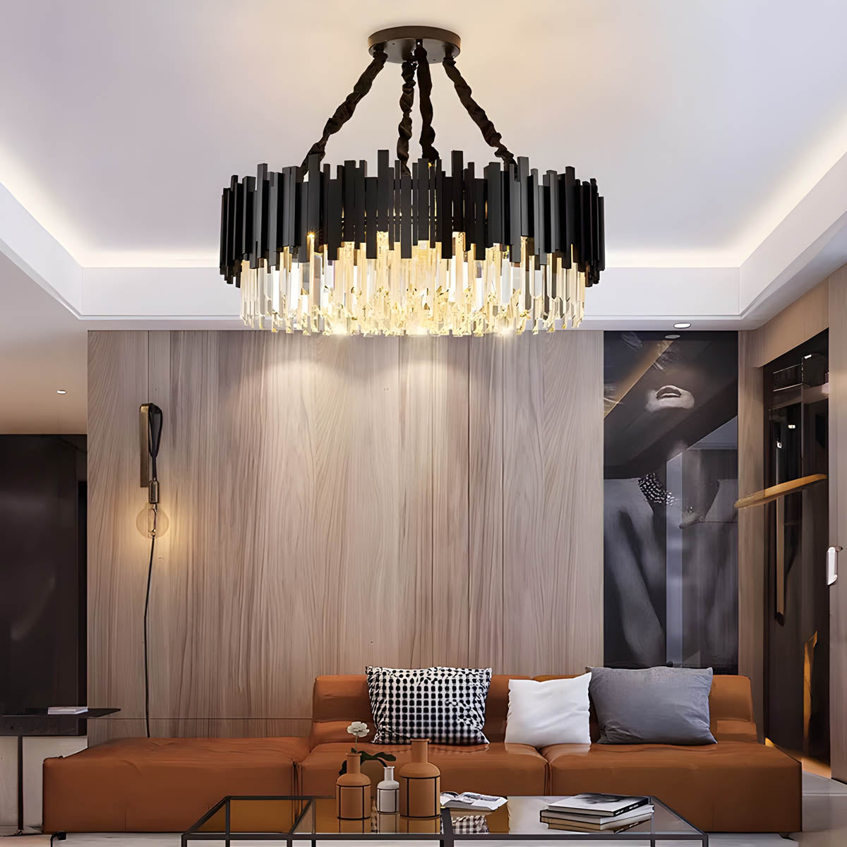 Asterwood Beam Crystal Chandelier — gallery image 2