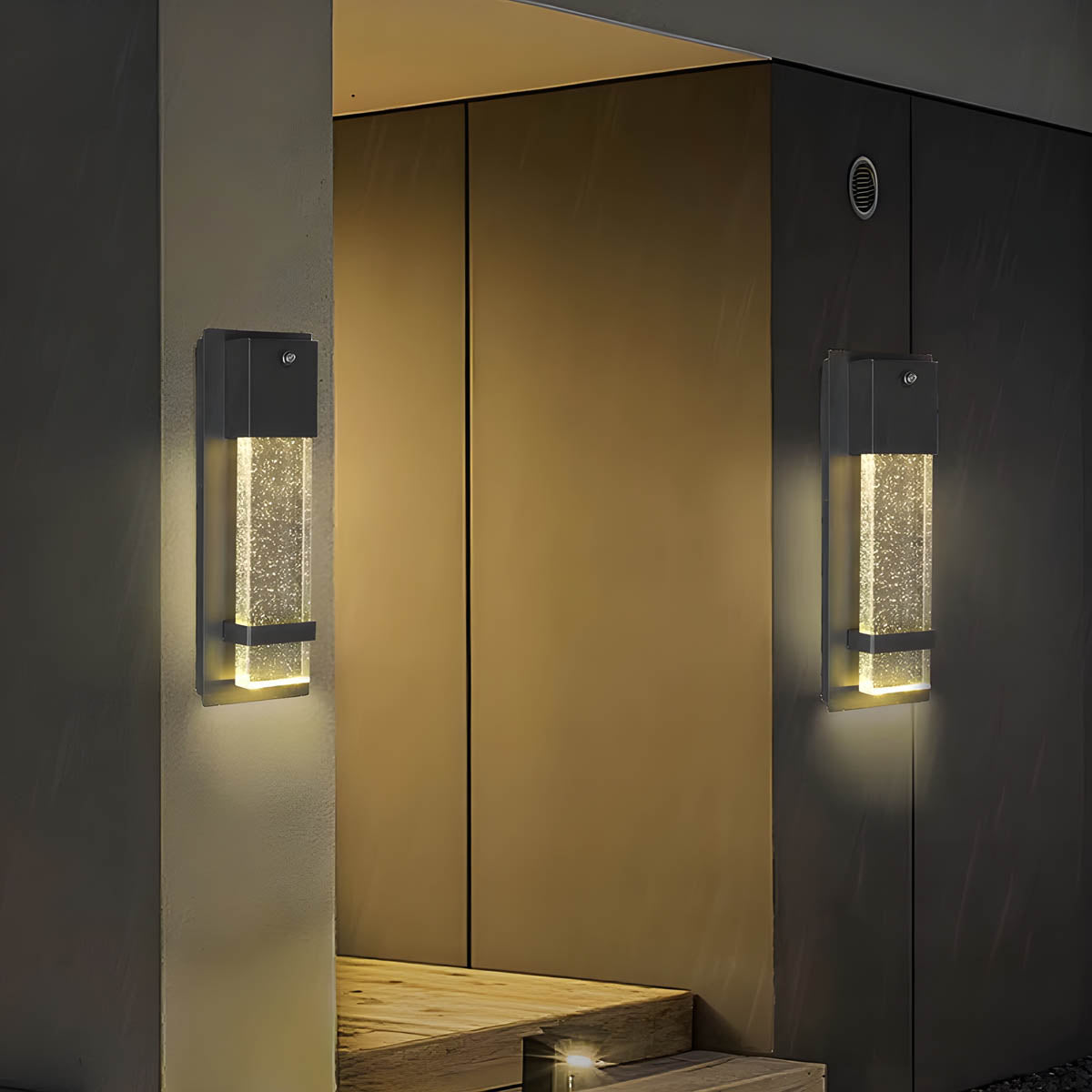 Wickham Beam Crystal Outdoor Wall Light — gallery image 2