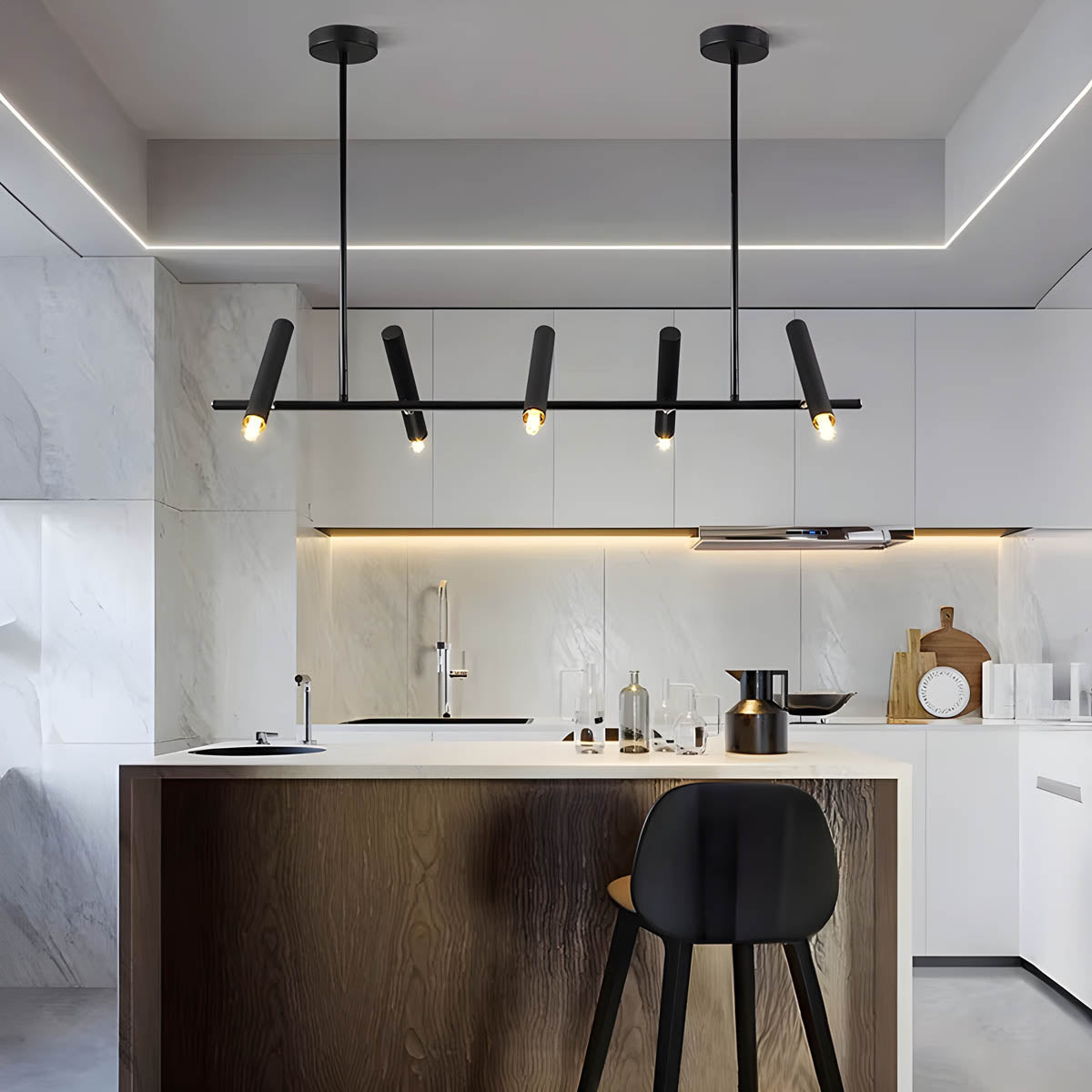 Bayberry Branch Aluminum Ceiling Light — gallery image 2