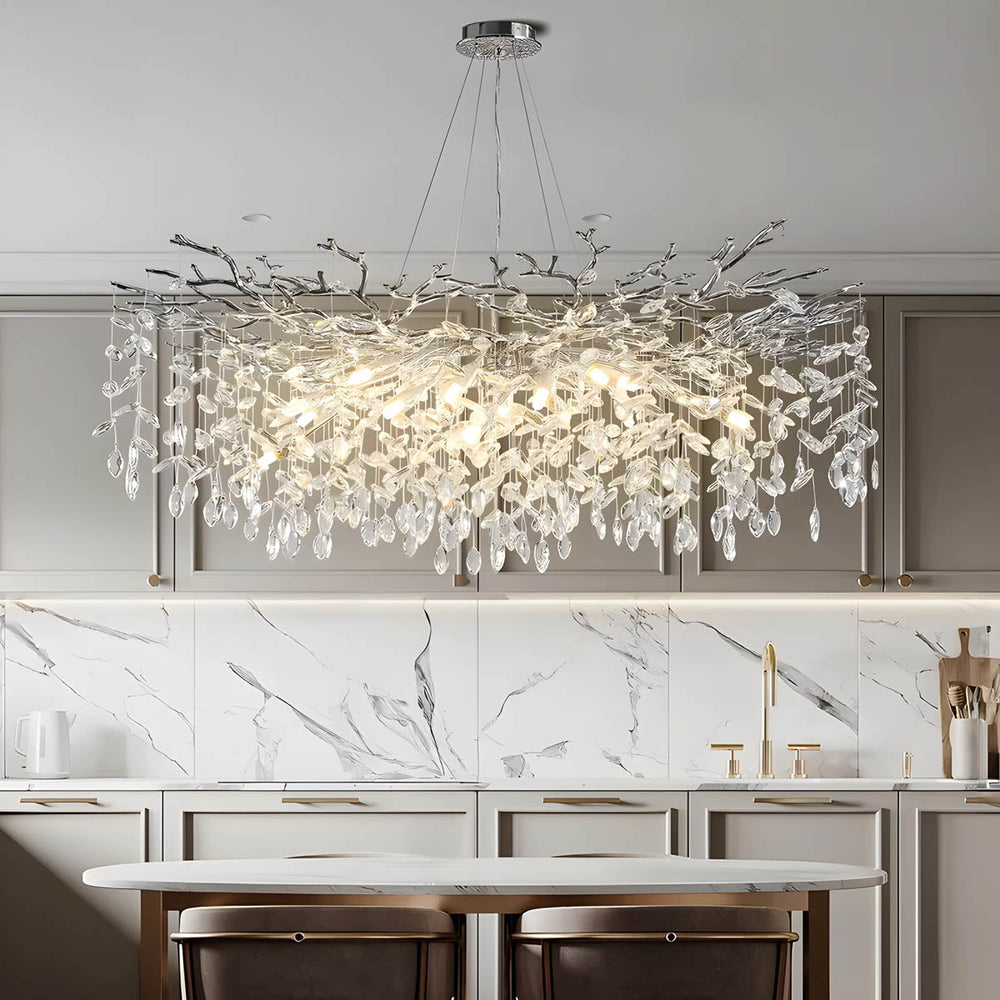 Laurelwood Branch Crystal Branch Chandelier — gallery image 4