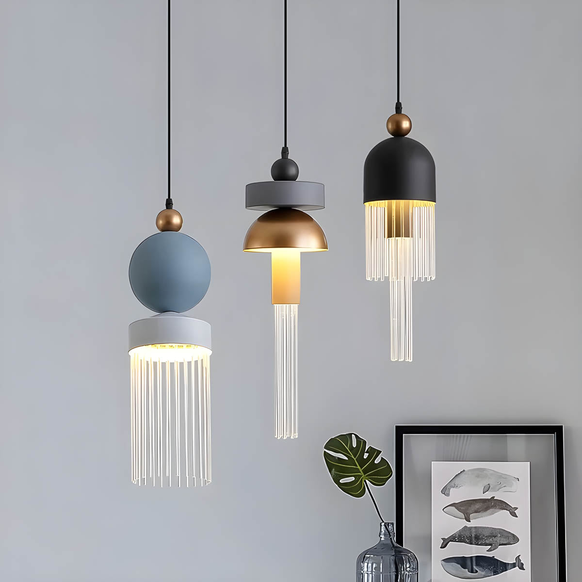 Sherwood Branch Aluminum Chandelier — gallery image 2