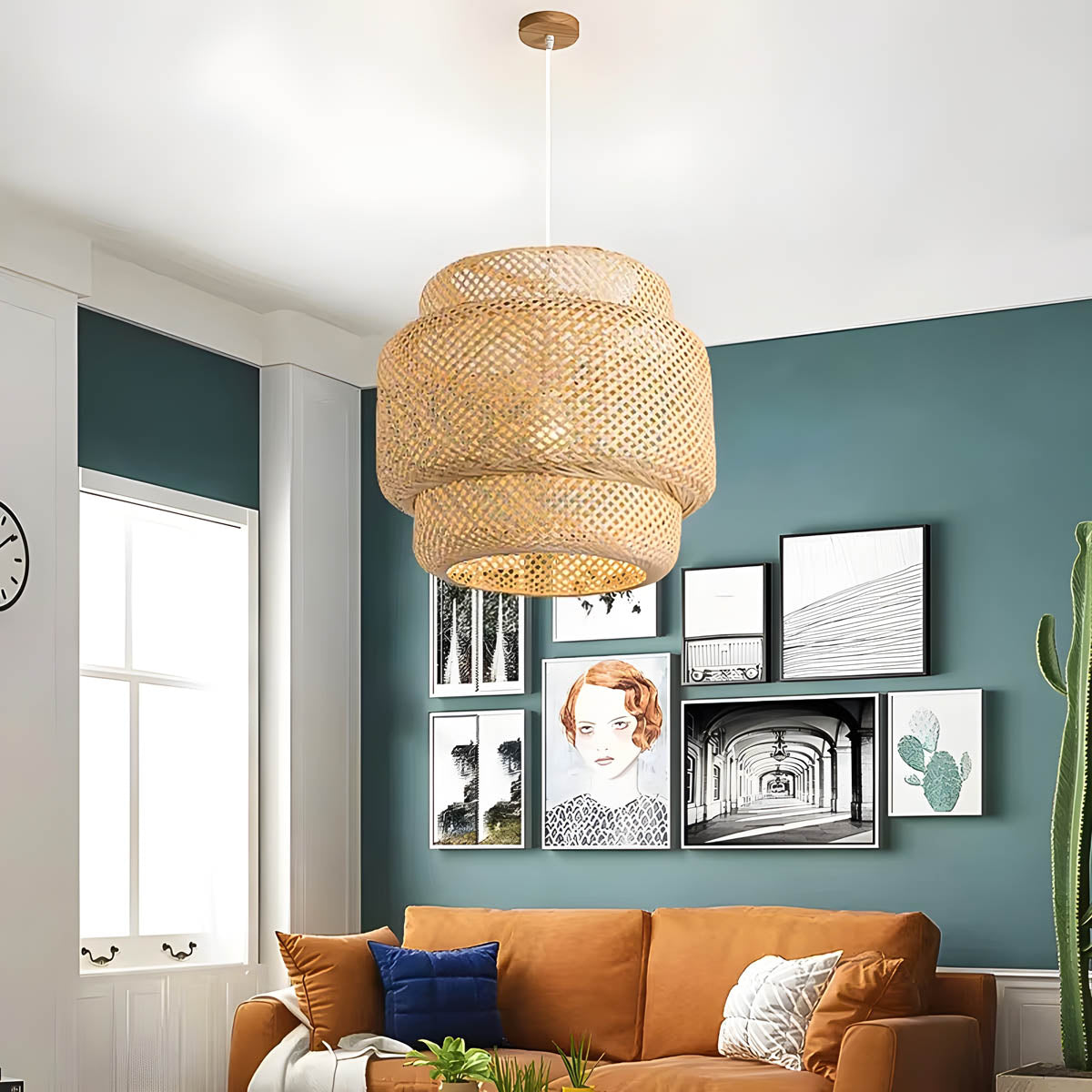 Fairford Branch Bamboo Chandelier — gallery image 3