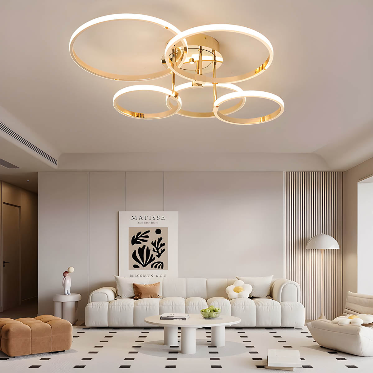 Larchwood Branch Aluminum Chandelier — gallery image 2