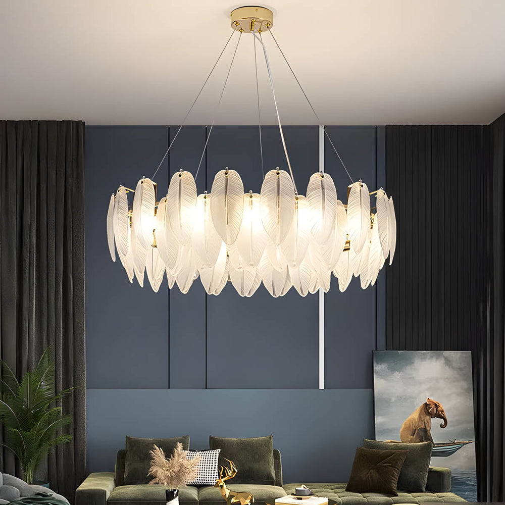 Juniper Drop Glass Chandelier — gallery image 4