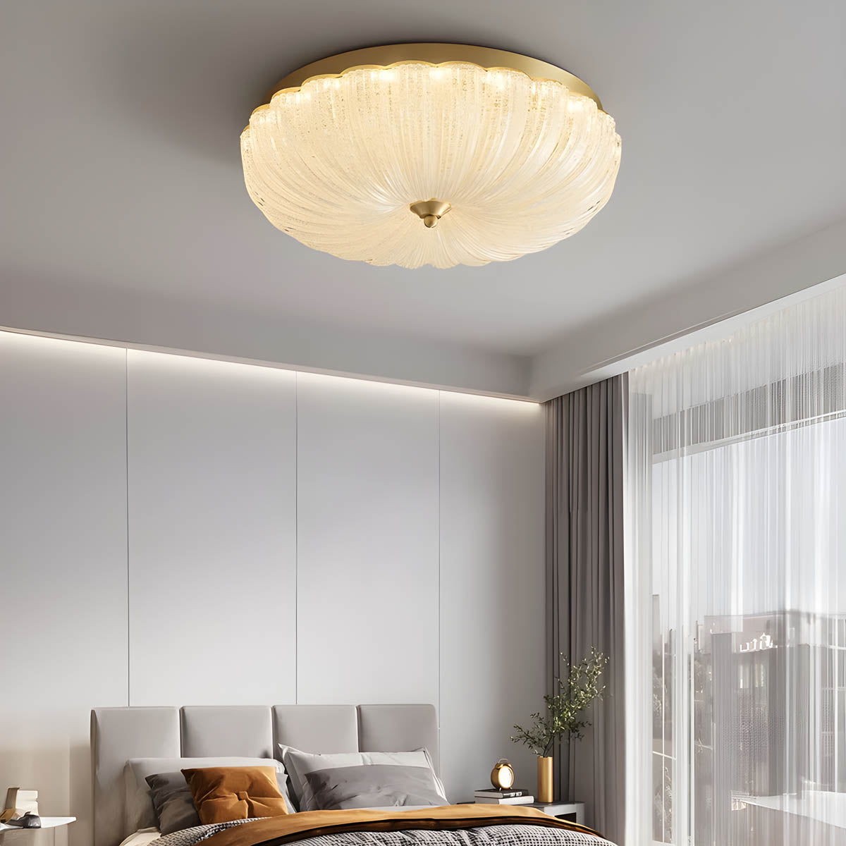 Sorrel Drop Acrylic Dome Ceiling Light — gallery image 2