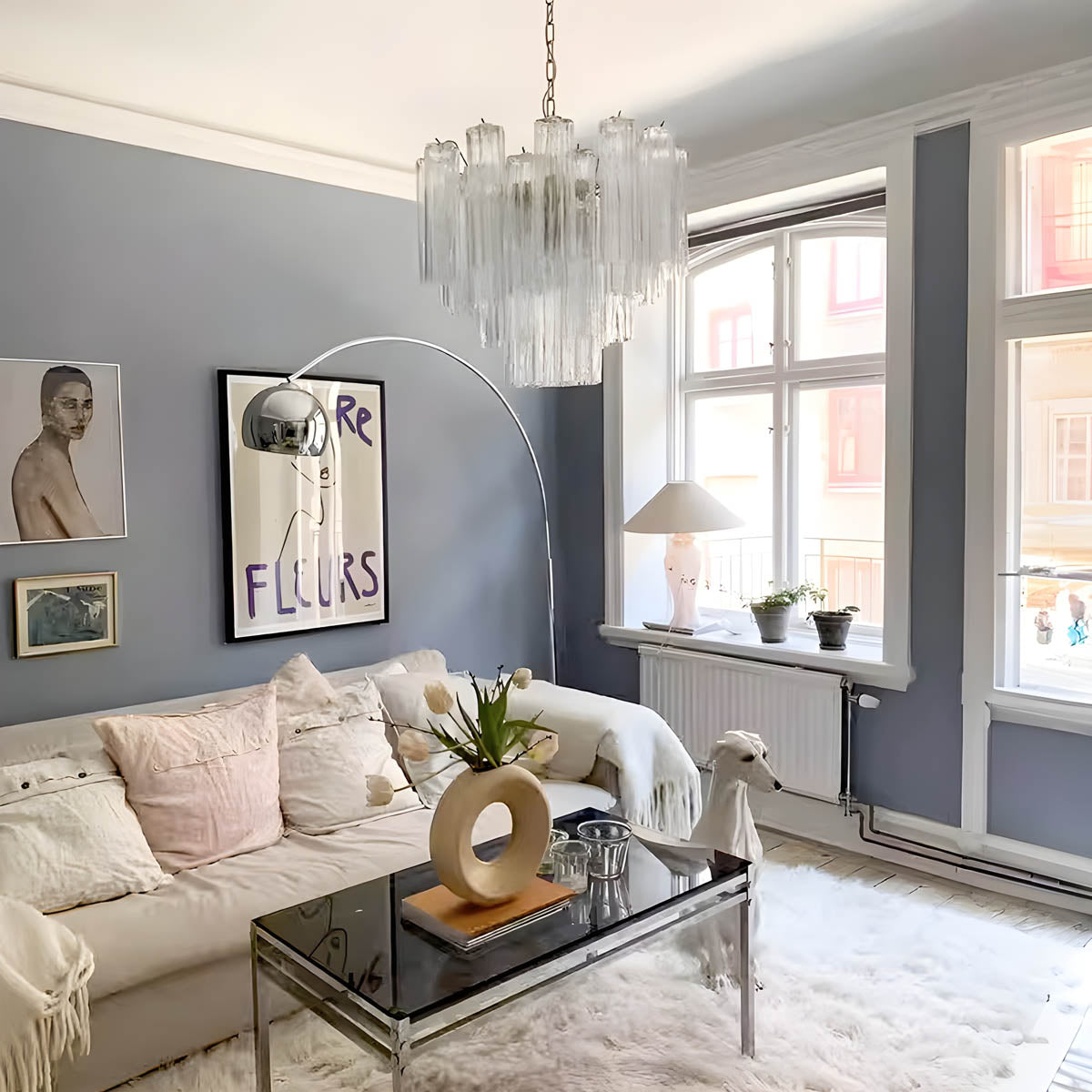 Thistle Drop Glass Chandelier — gallery image 3