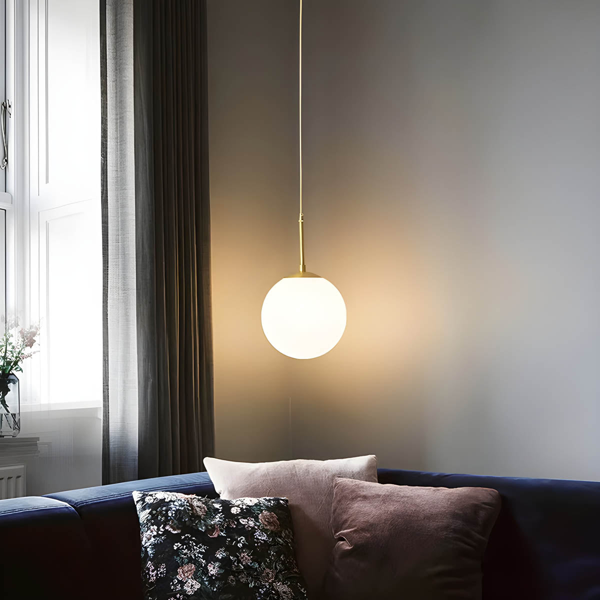 Fennel Drop Glass Pendant Light — gallery image 2
