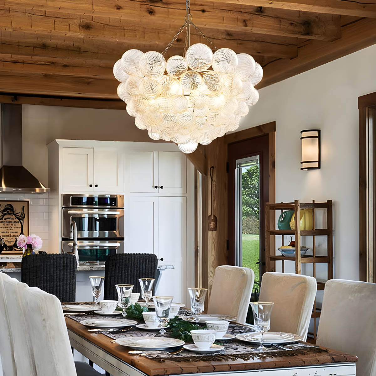 Hawick Drop Glass Chandelier — gallery image 3