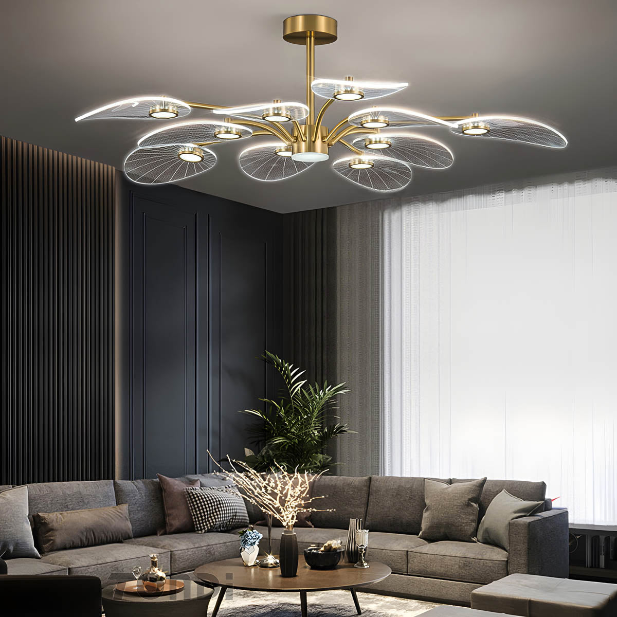 Waverley Drop Acrylic Chandelier — gallery image 3