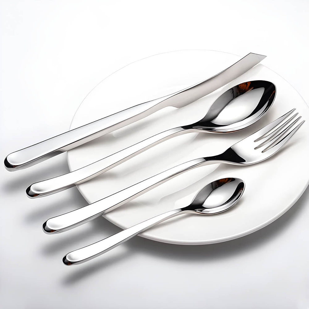 Sorrel Curve Stainless Steel Flatware Set — gallery image 4