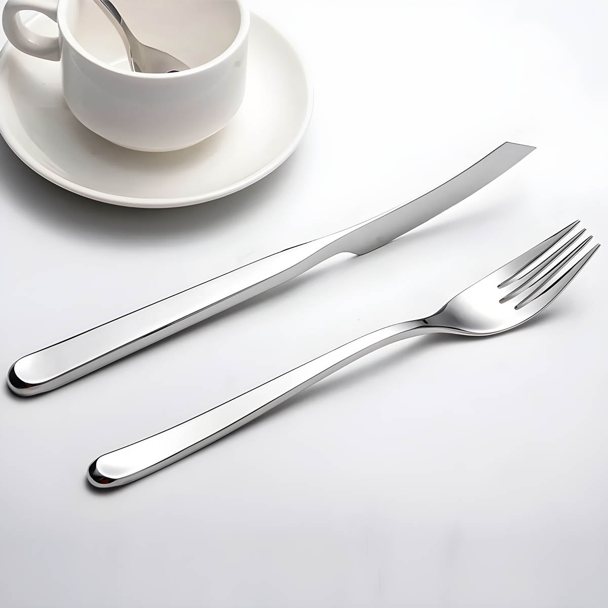 Sorrel Curve Stainless Steel Flatware Set — gallery image 3