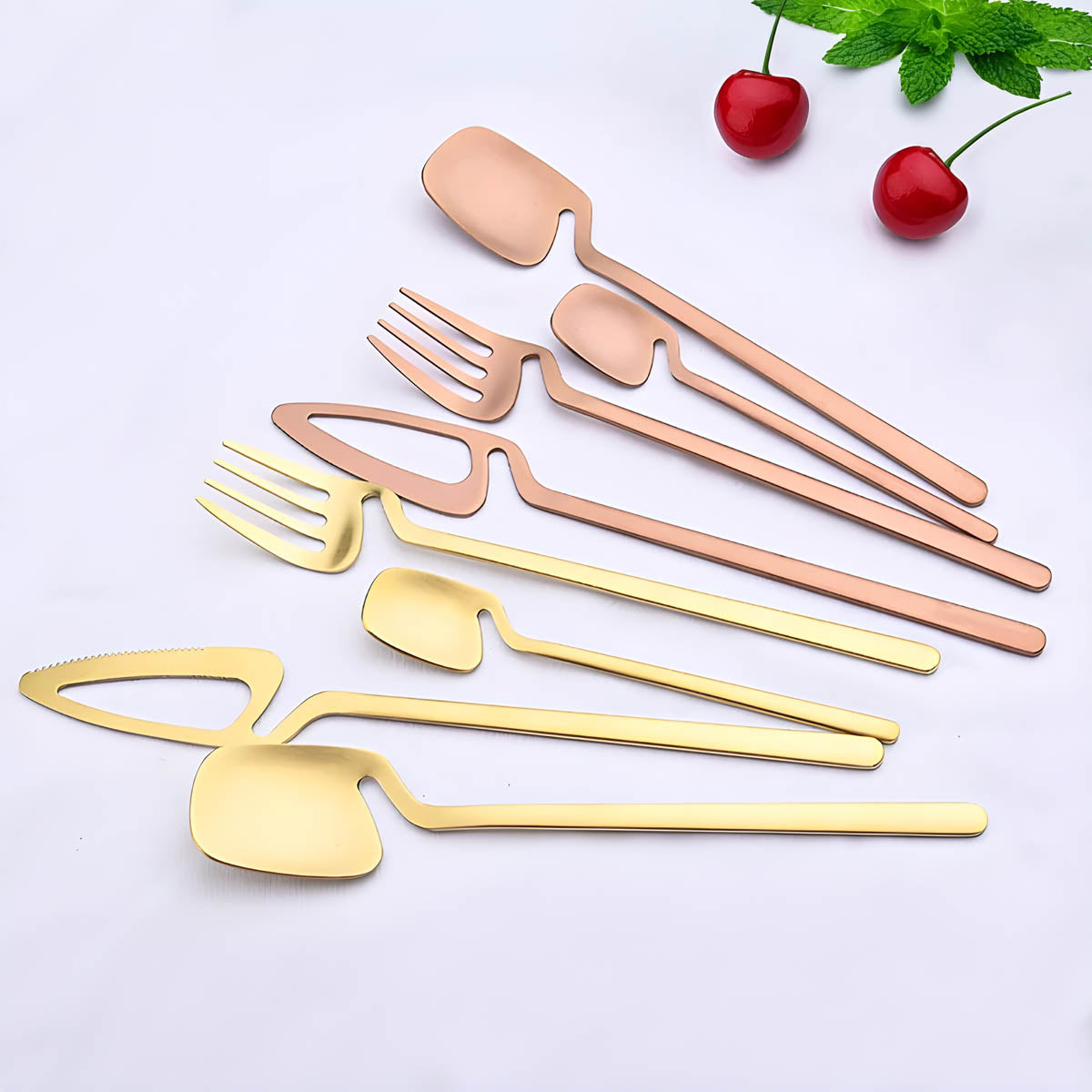 Marlow Curve Stainless Steel Flatware Set — gallery image 3