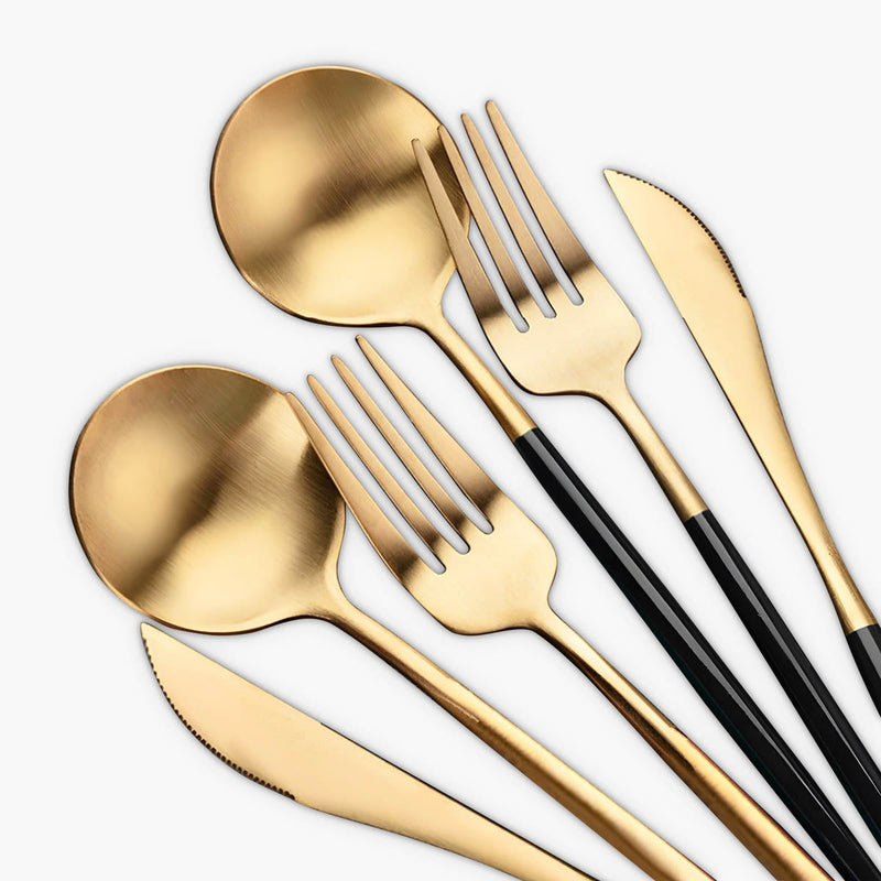 Brier Curve Stainless Steel Flatware Set — gallery image 1