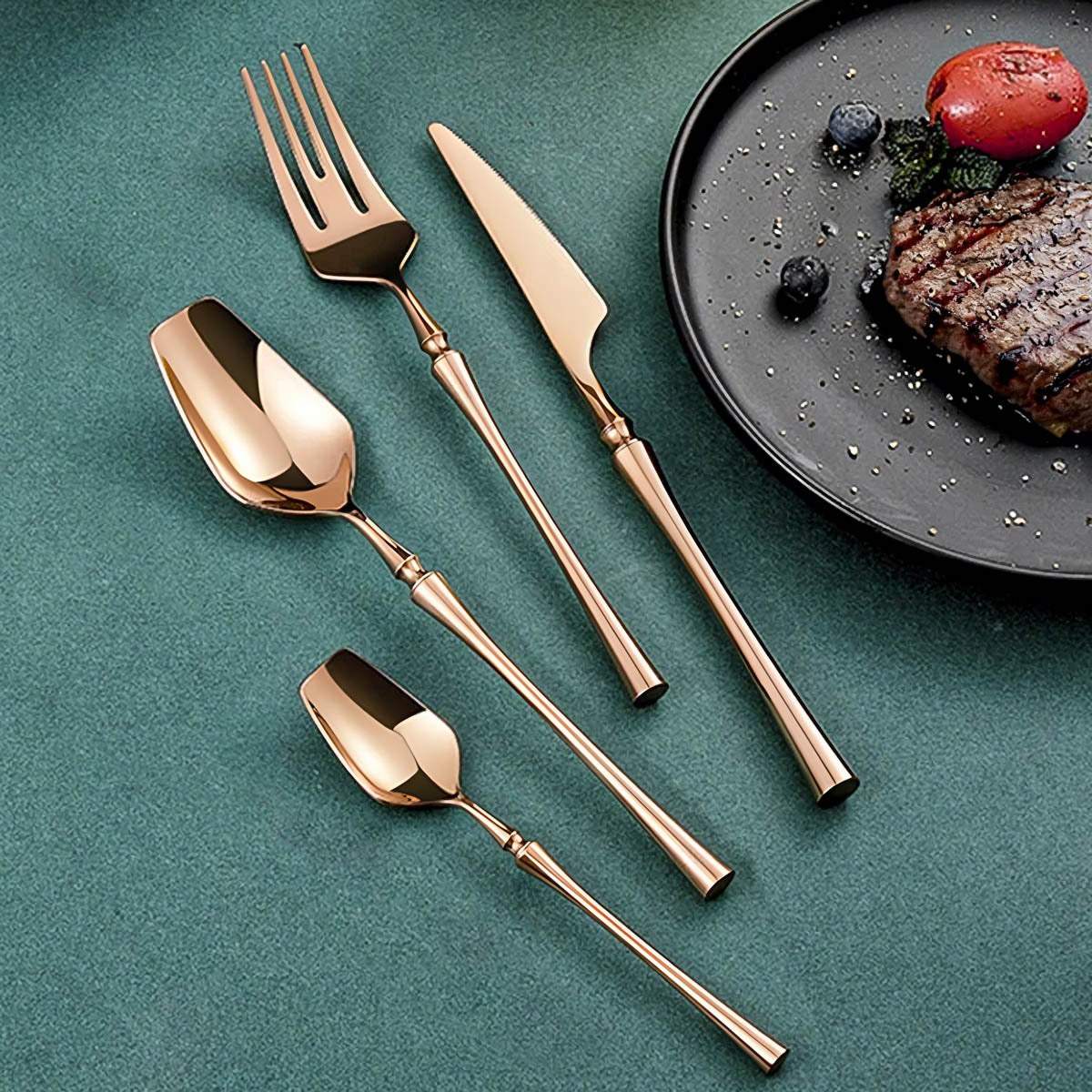 Sequoia Curve Stainless Steel Flatware Set — gallery image 2