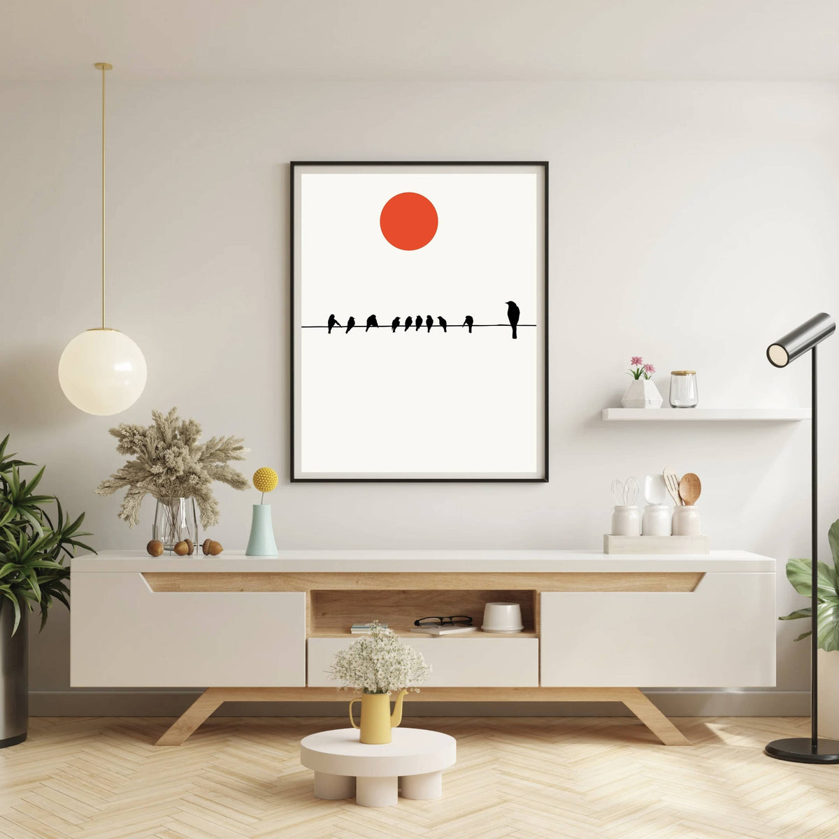 Alderwood Curve Bird Wall Art Print — gallery image 3