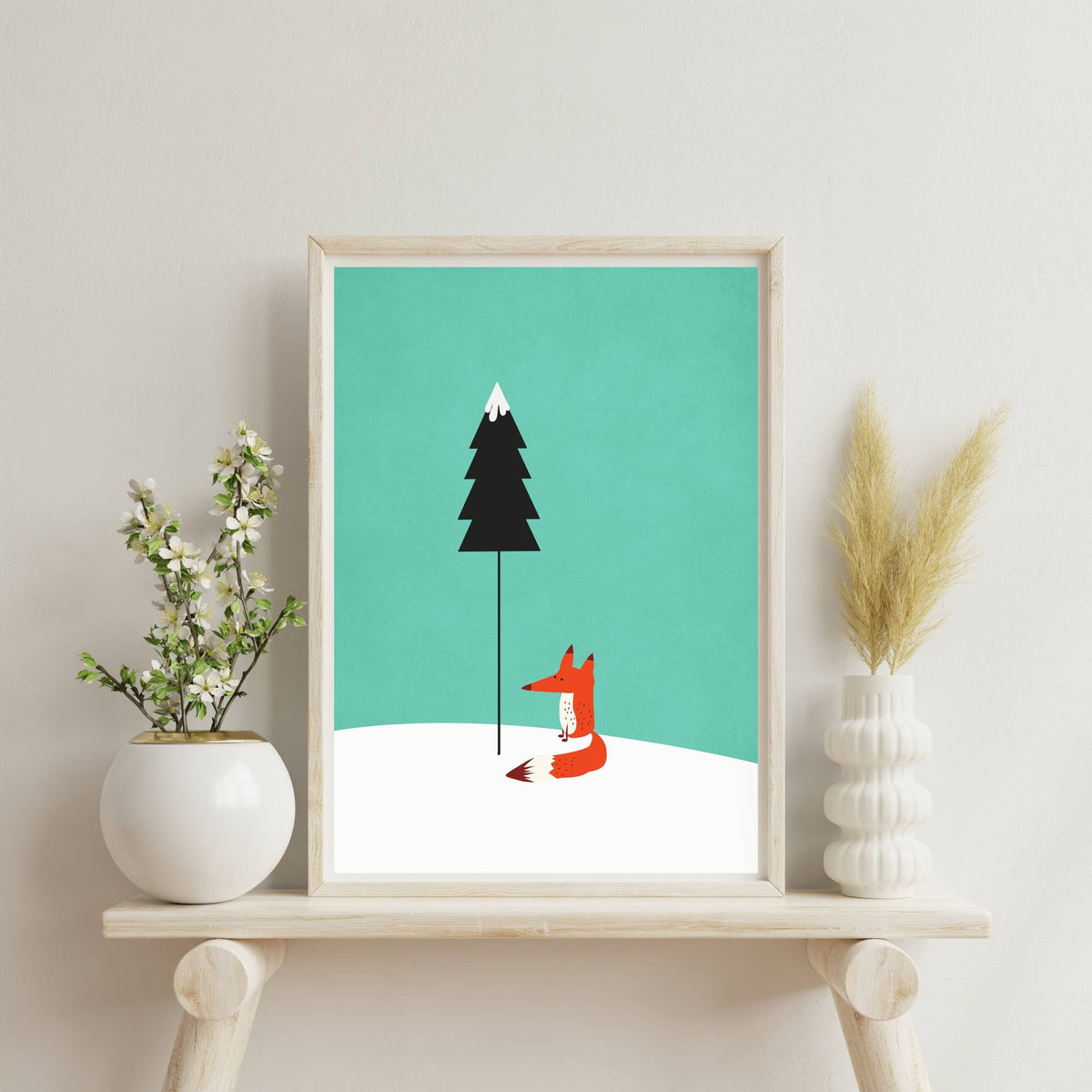 Acorn Curve Forest Wall Art Print — gallery image 3