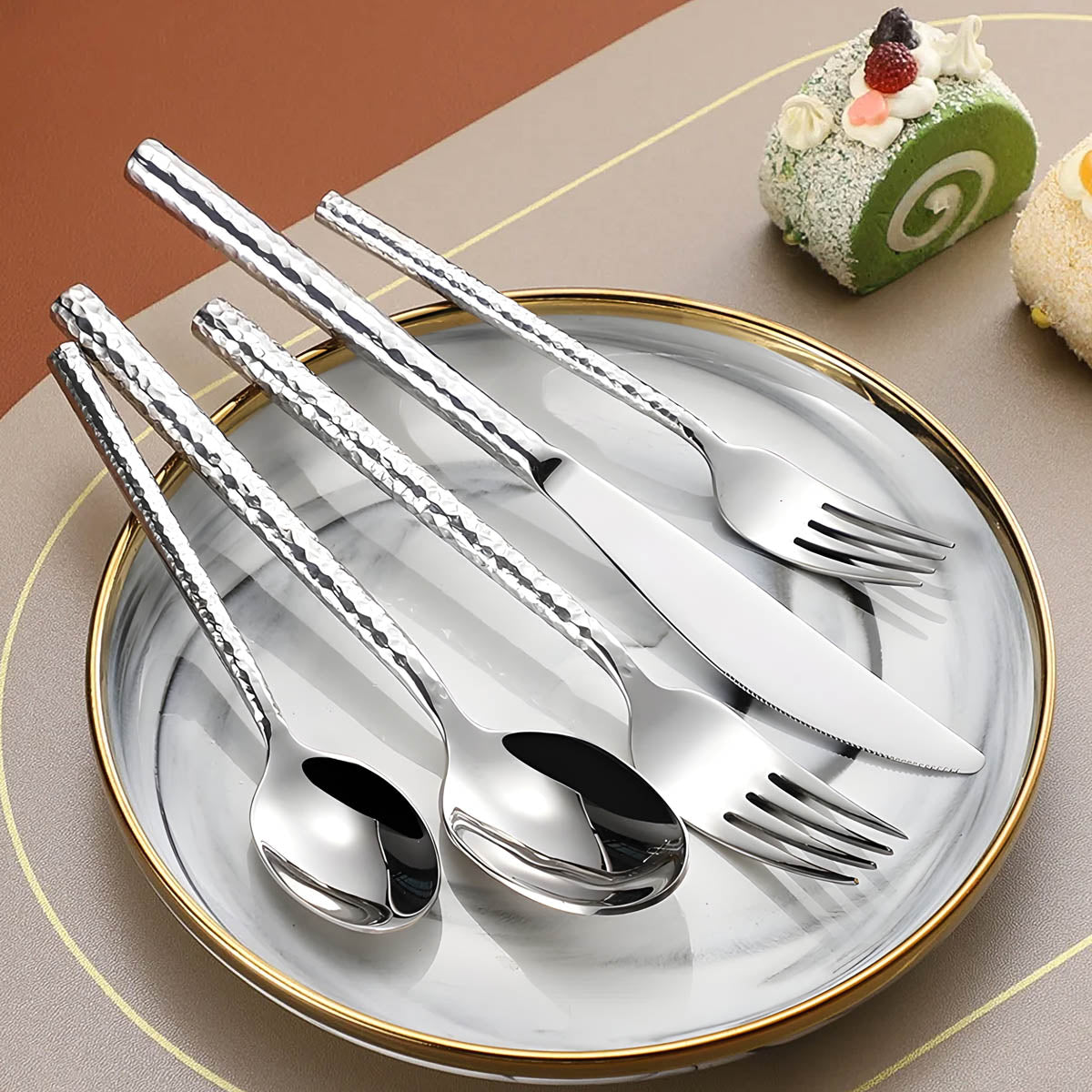 Juniper Axis Stainless Steel Flatware Set — gallery image 2