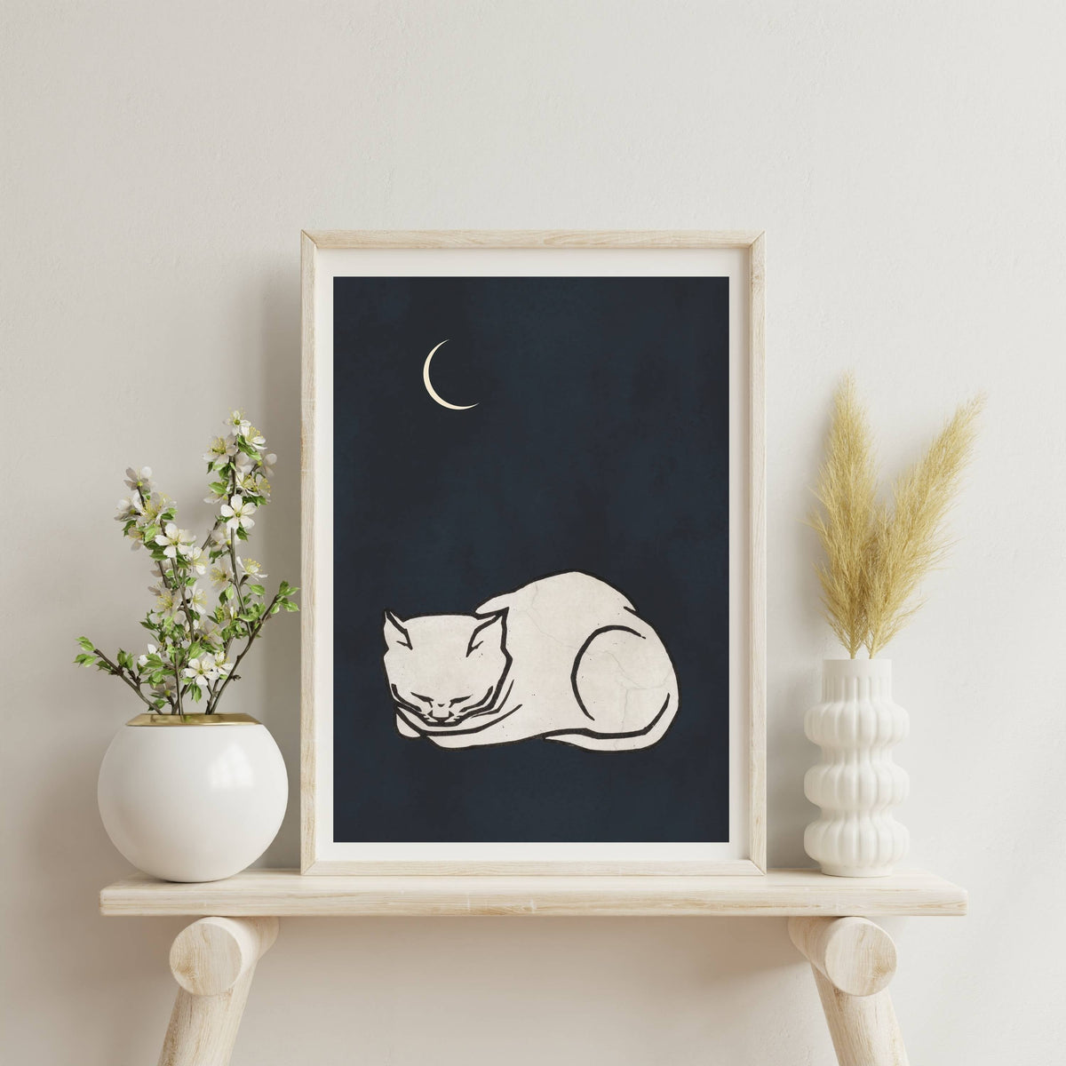 Chestnut Axis Cat Wall Art Print — gallery image 2
