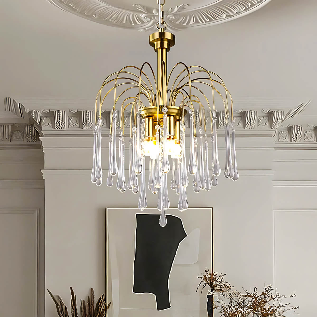 Hawick Axis Crystal Arched Chandelier — gallery image 3