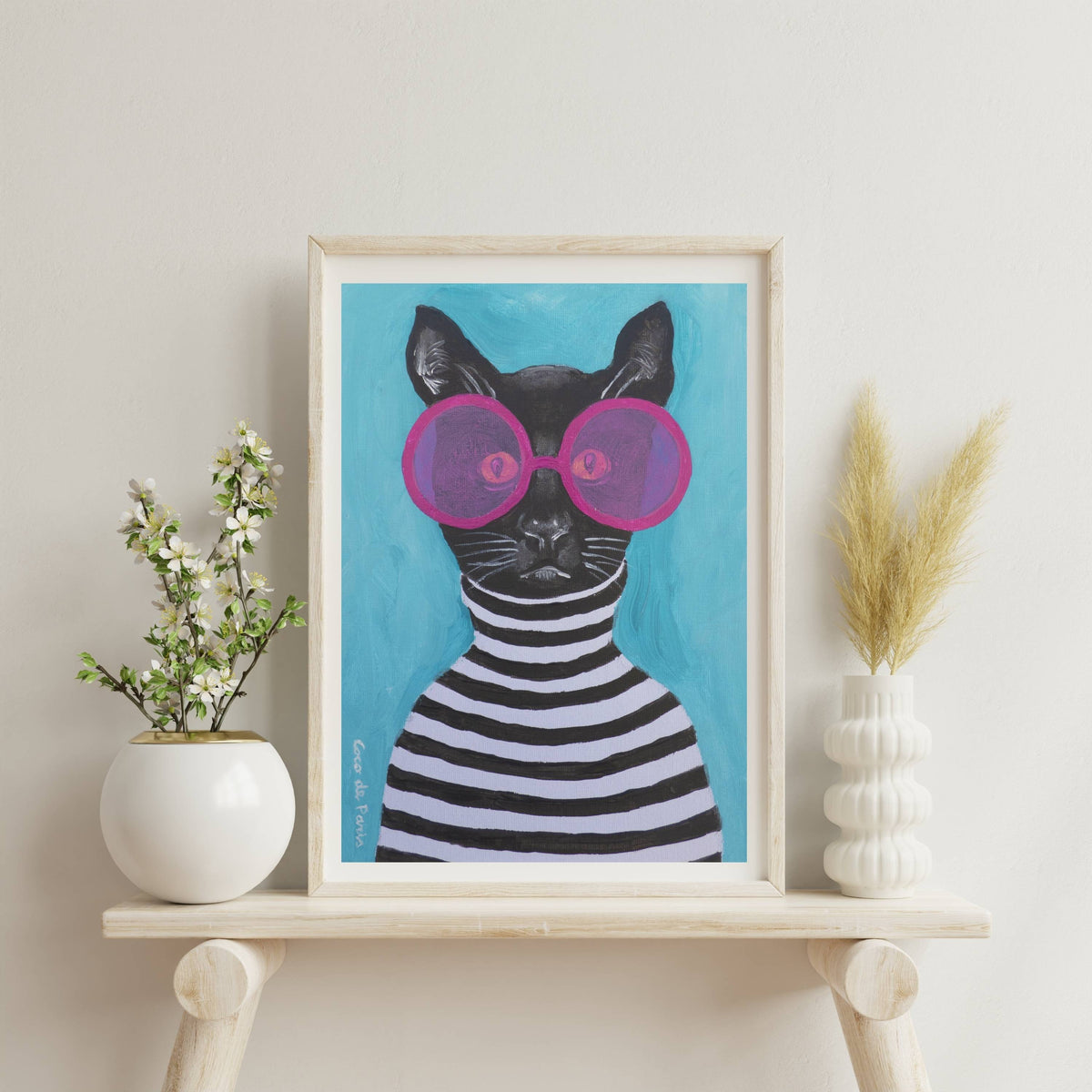 Alderwood Axis Cat Wall Art Print — gallery image 3