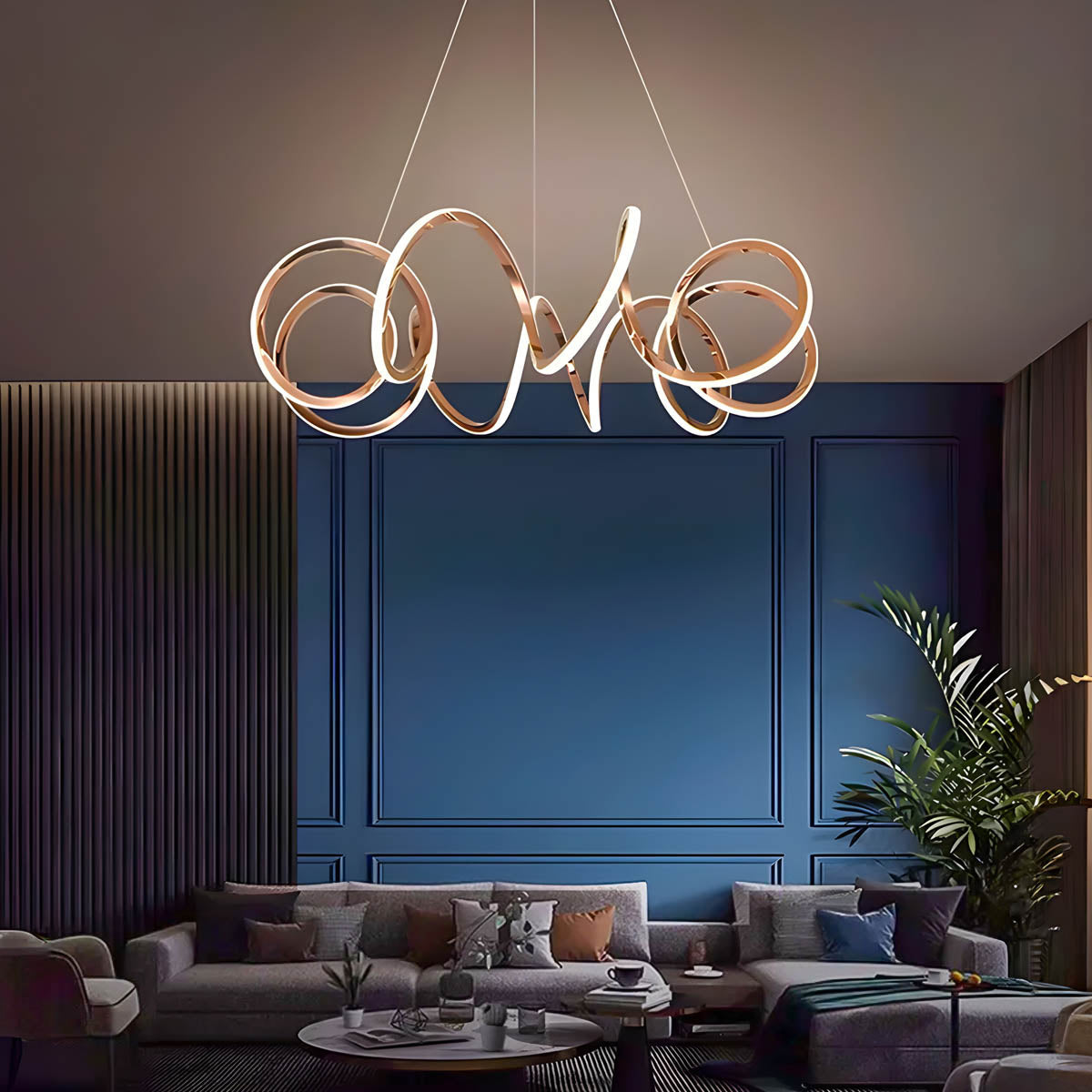 Mapledale Axis Stainless Steel Chandelier — gallery image 3