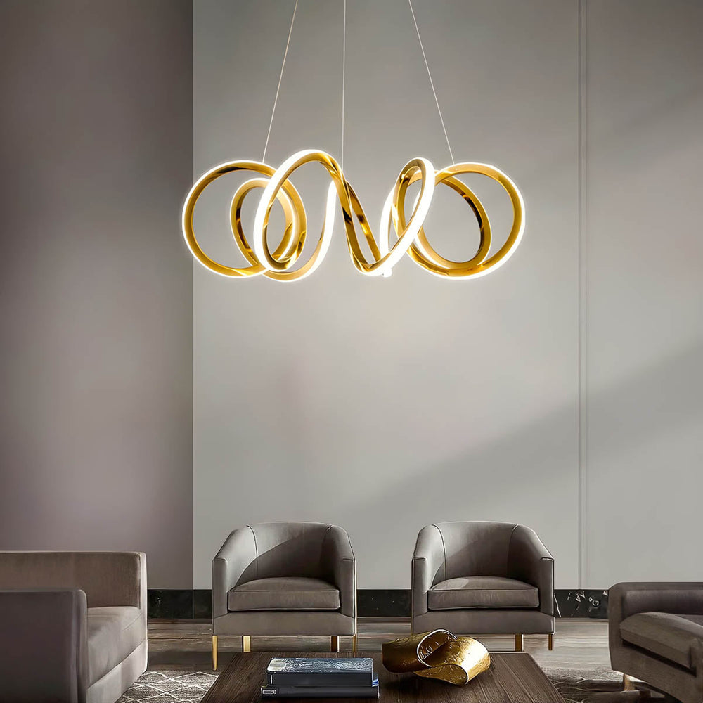 Mapledale Axis Stainless Steel Chandelier — gallery image 4