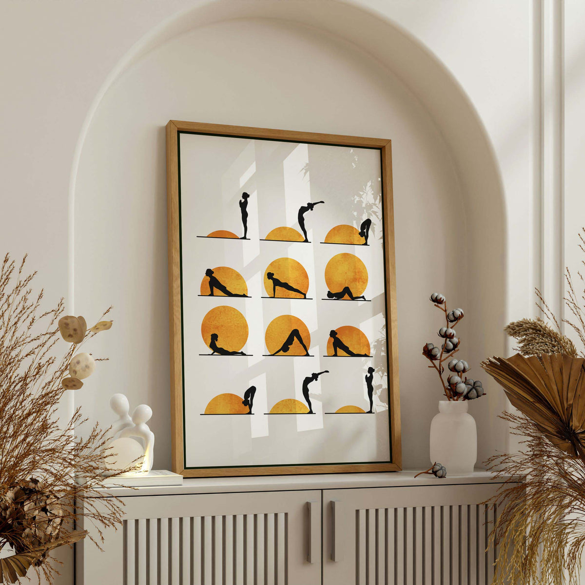 Waverley Curve Sun Canvas Wall Art — gallery image 3