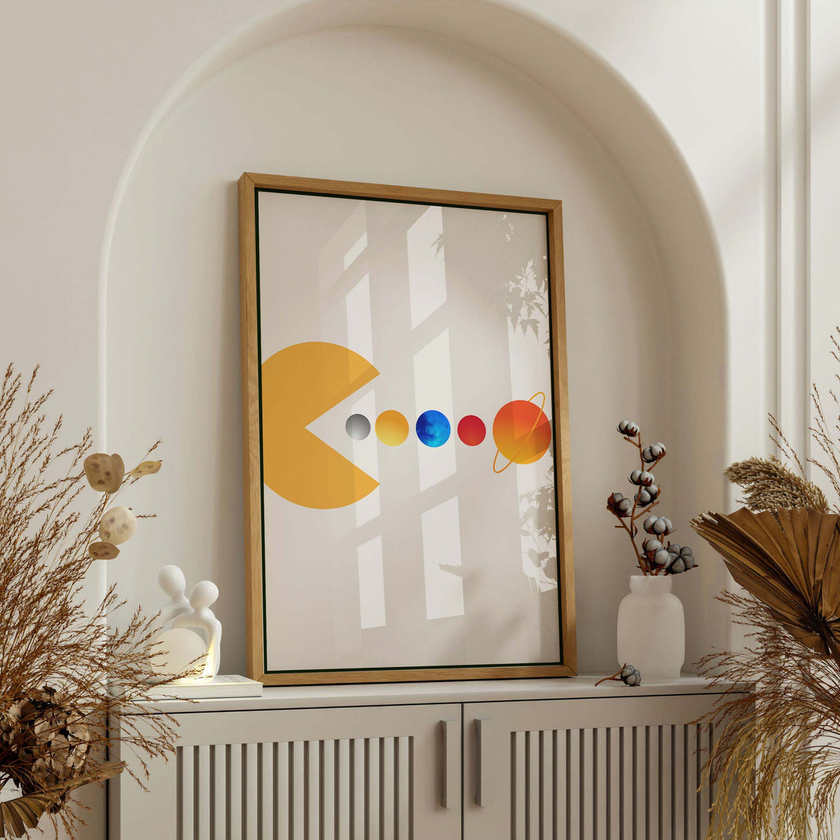 Cedar Loop Abstract Canvas Wall Art — gallery image 3