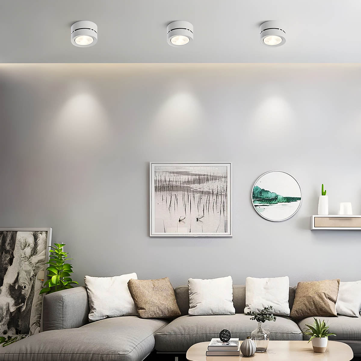 Kestrel Loop Aluminum Ceiling Light — gallery image 2