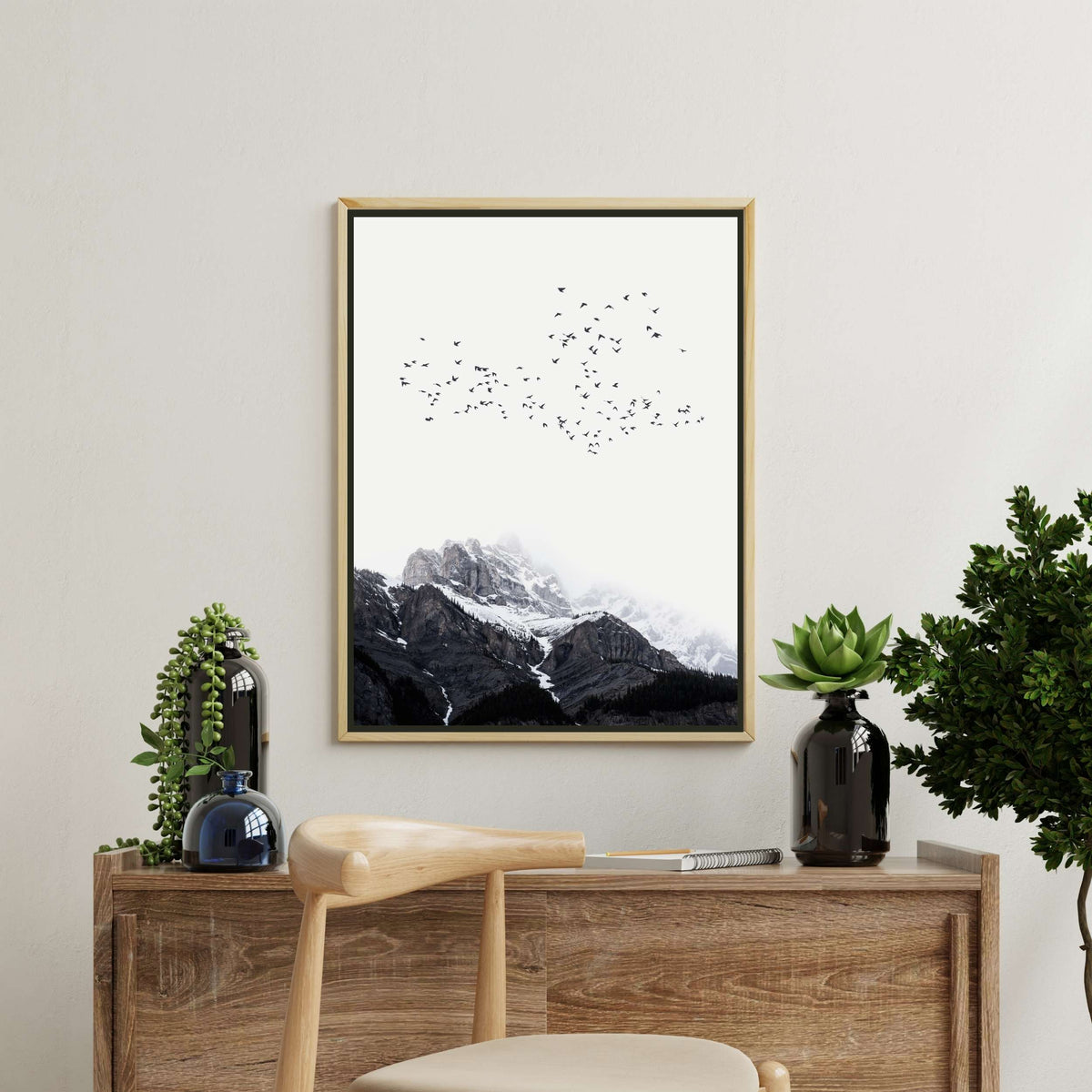 Riverton Curve Bird Canvas Wall Art — gallery image 2