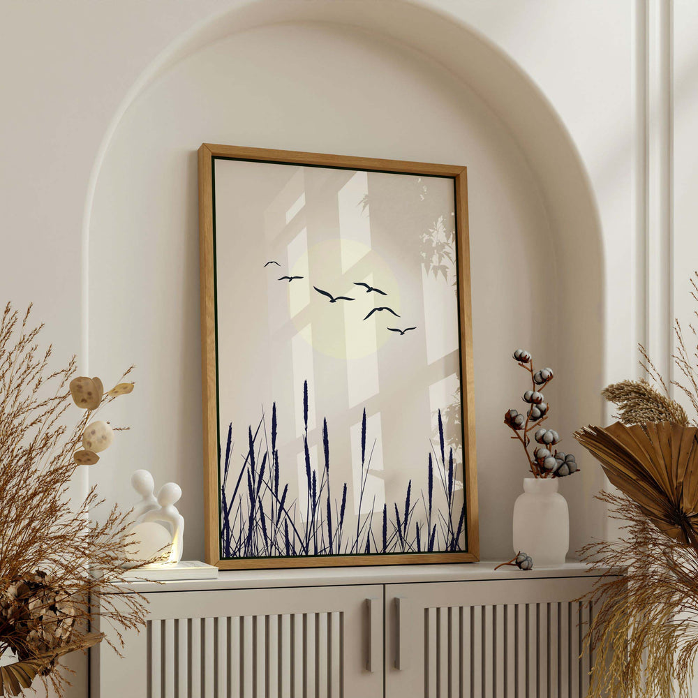 Cranford Curve Bird Canvas Wall Art — gallery image 4