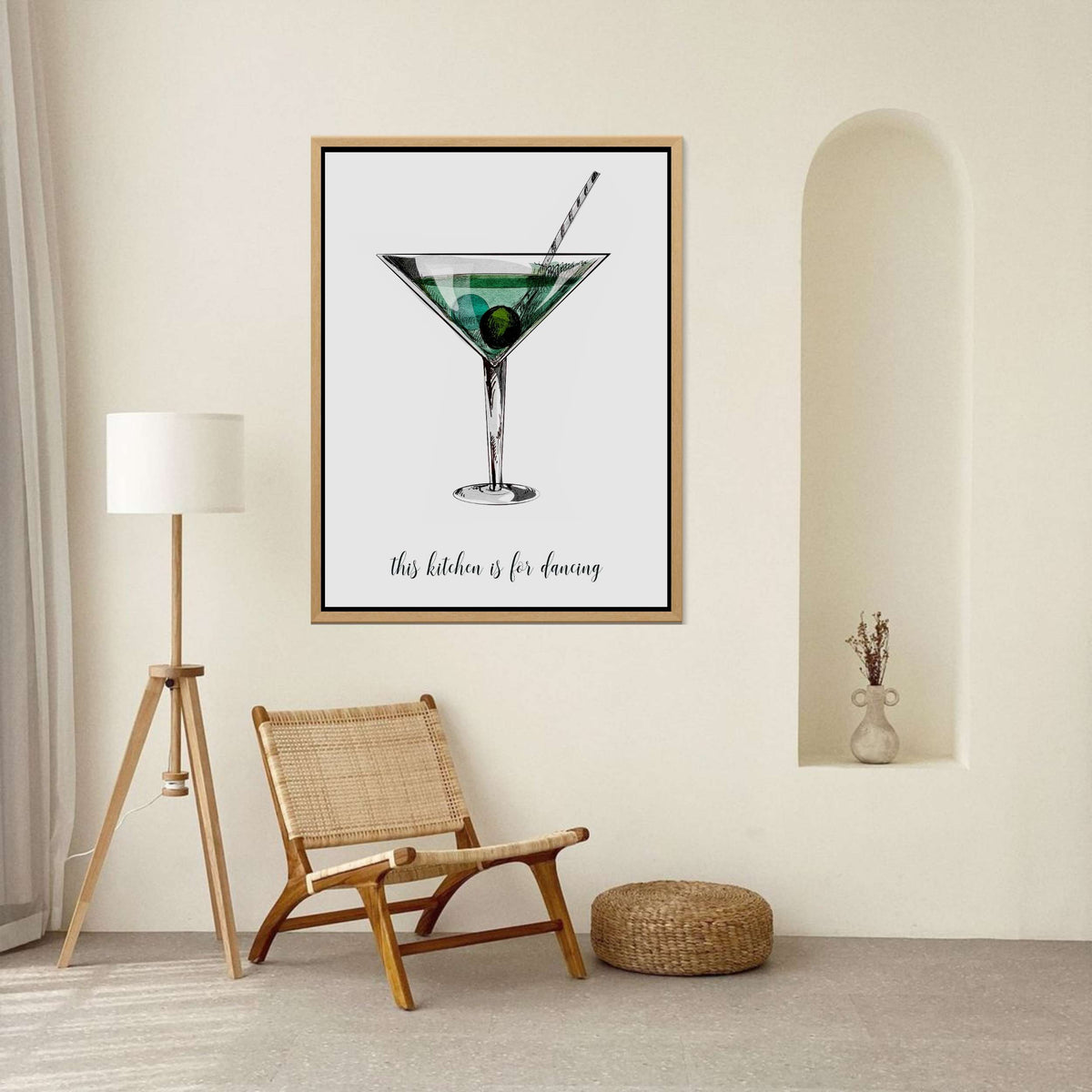 Tela de Arte com Tipografia Whitmore Curve — foto 2