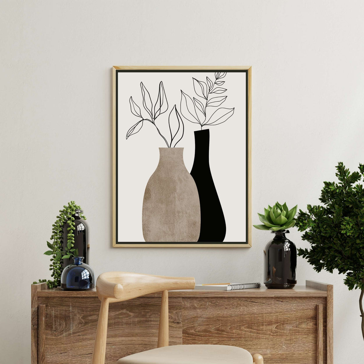 Bracken Axis Botanical Canvas Wall Art — gallery image 2