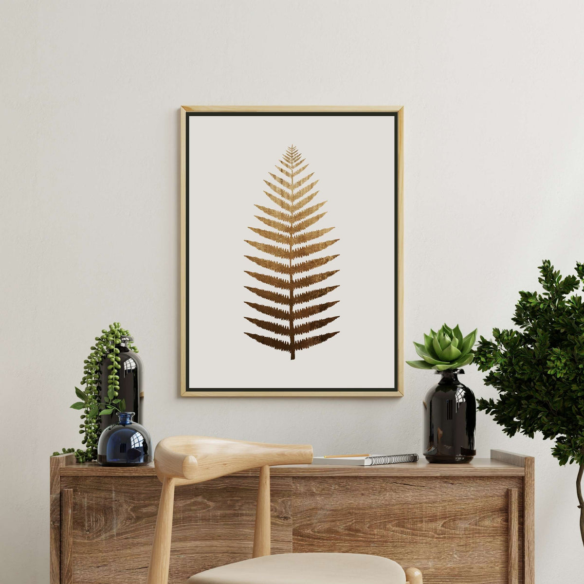 Asterwood Loop Botanical Canvas Wall Art — gallery image 3