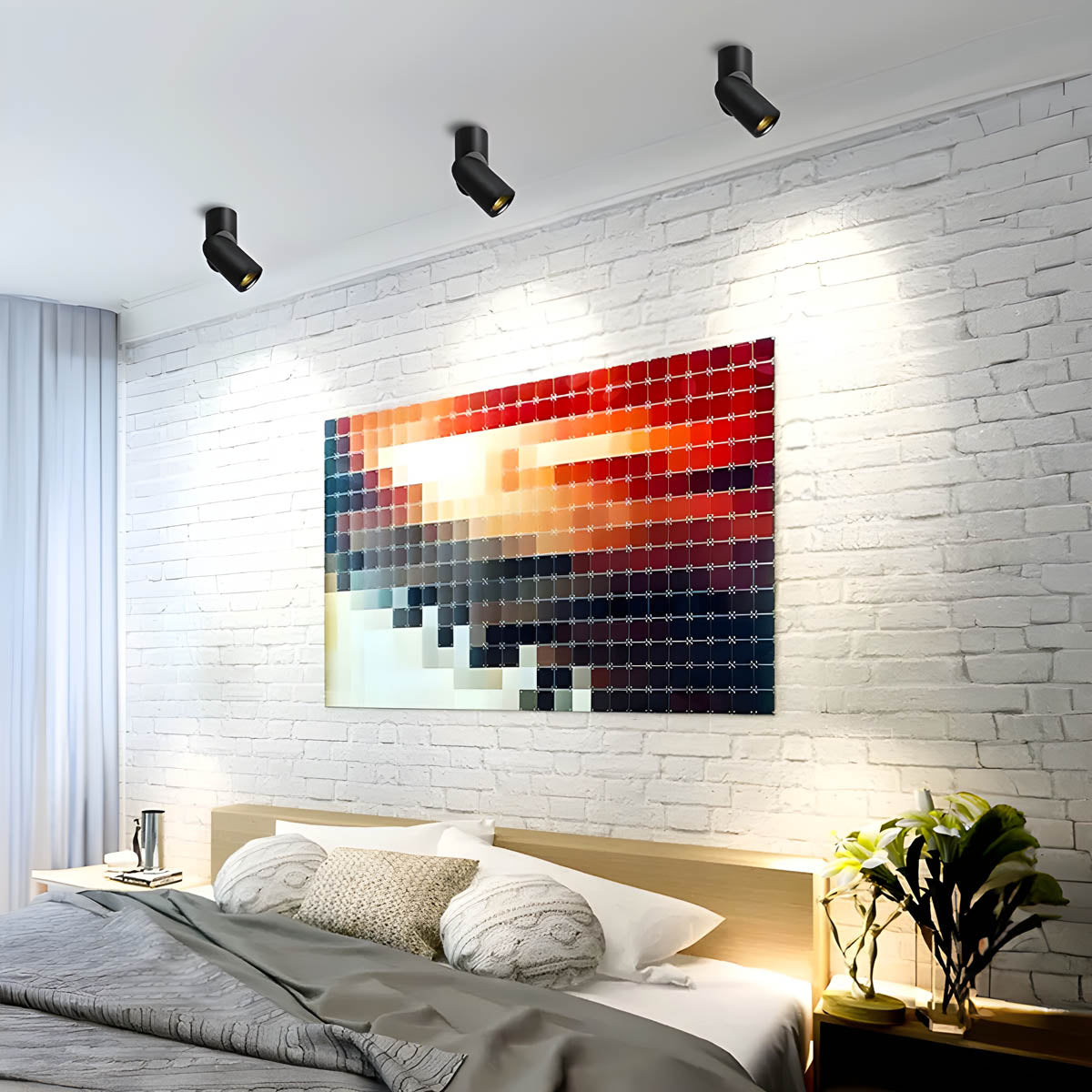 Beechwood Loop Aluminum Ceiling Light — gallery image 3