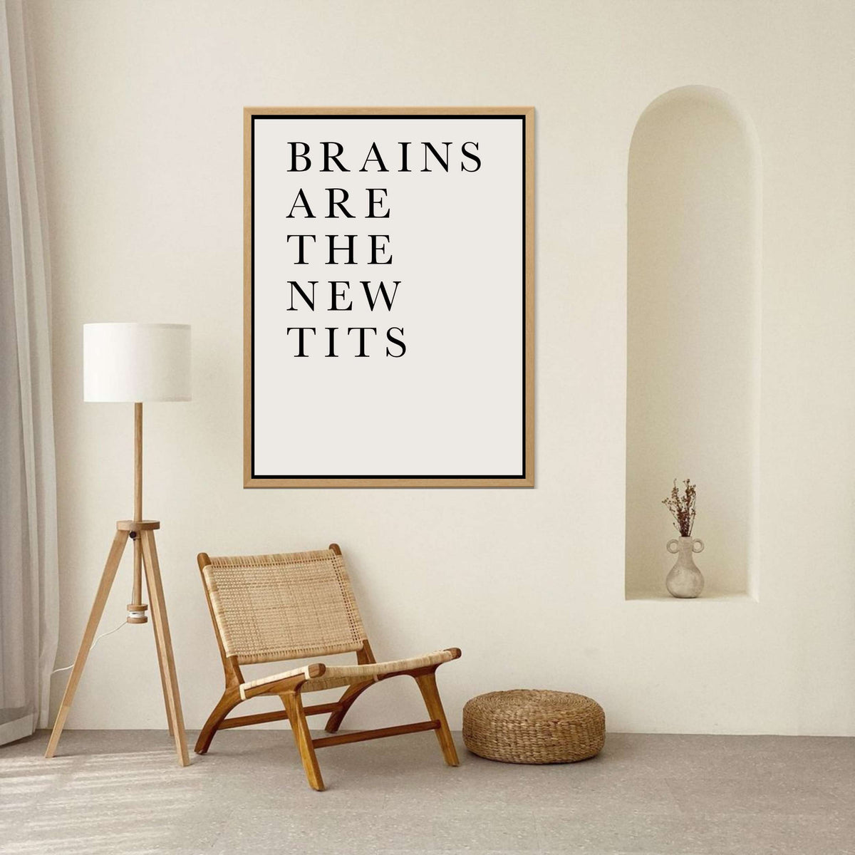 Elmwood Axis Typography Canvas Wall Art — gallery image 2