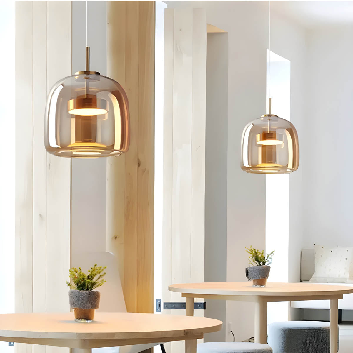 Highwood Loop Glass Pendant Light — Open Box — gallery image 1