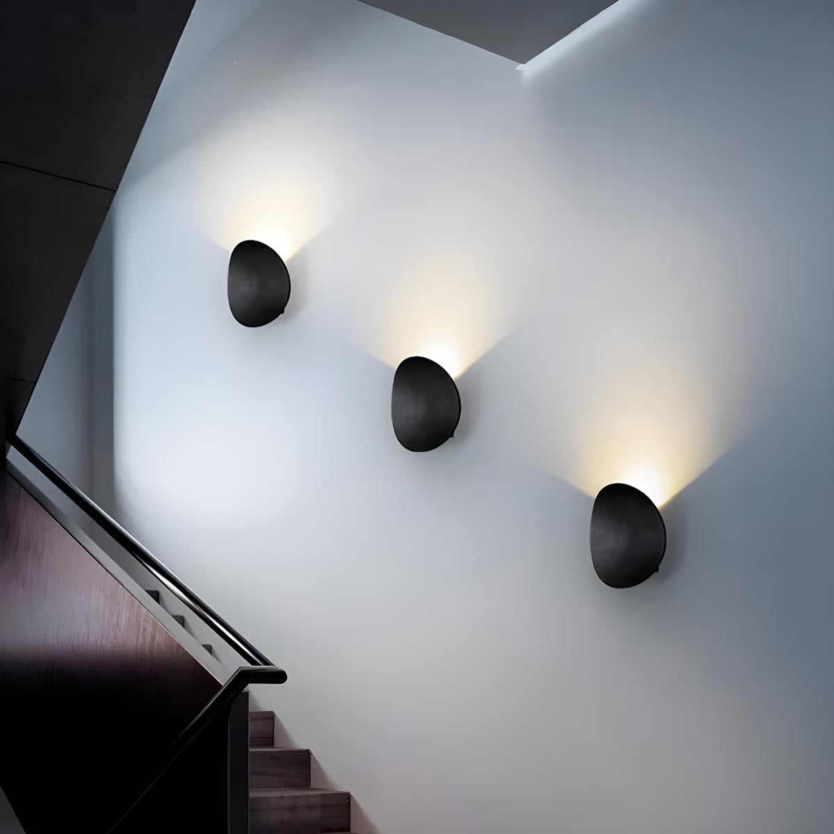 Bracken Halo Pebble Aluminum Wall Sconce — gallery image 3
