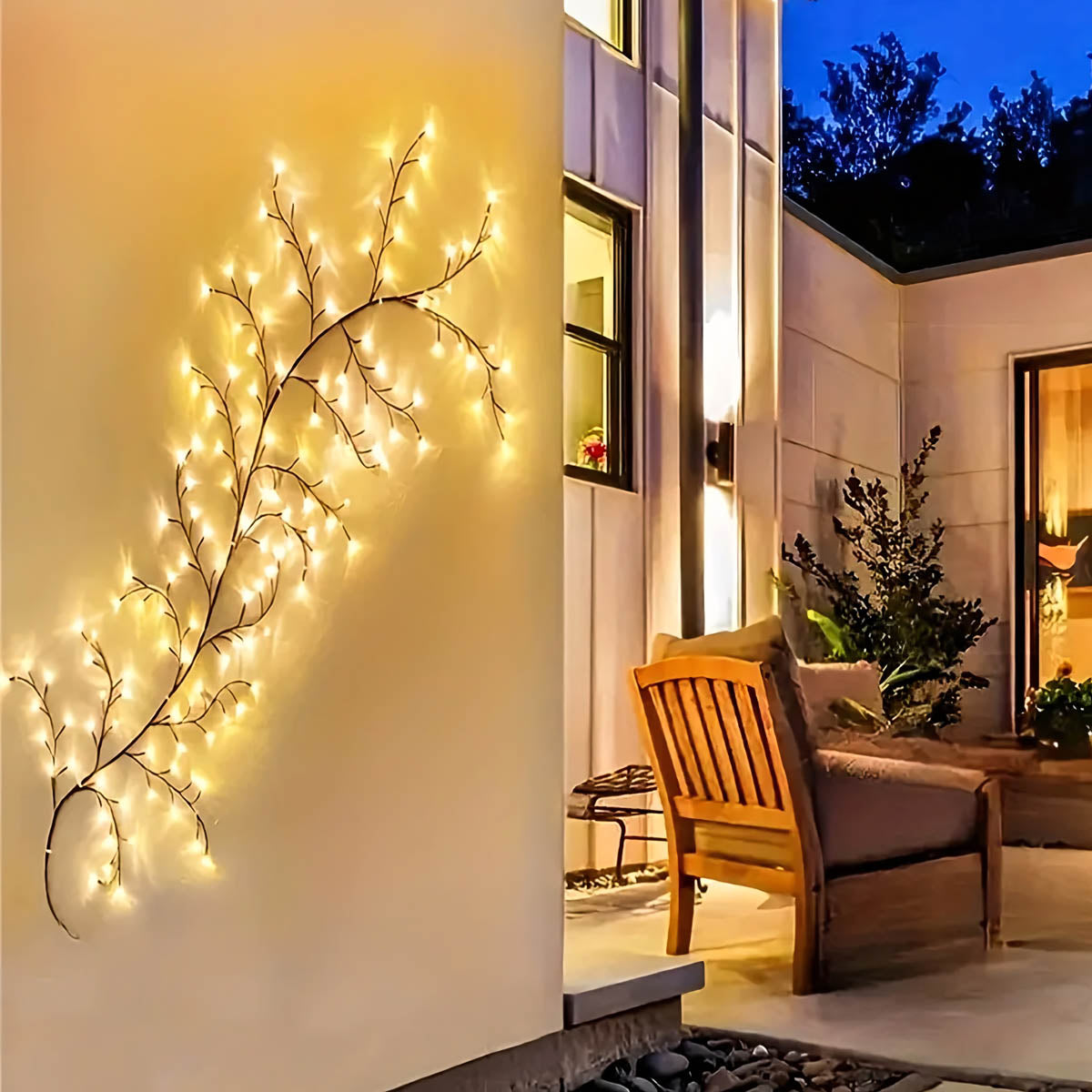 Reed Frame Outdoor Wall Light — gallery image 3
